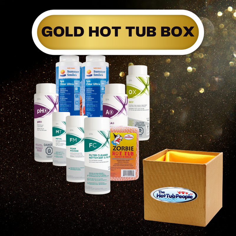 Load image into Gallery viewer, Gold Hot Tub Supplies Box
