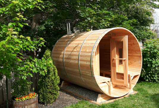 Dundalk Knotty Cedar Barrel Sauna